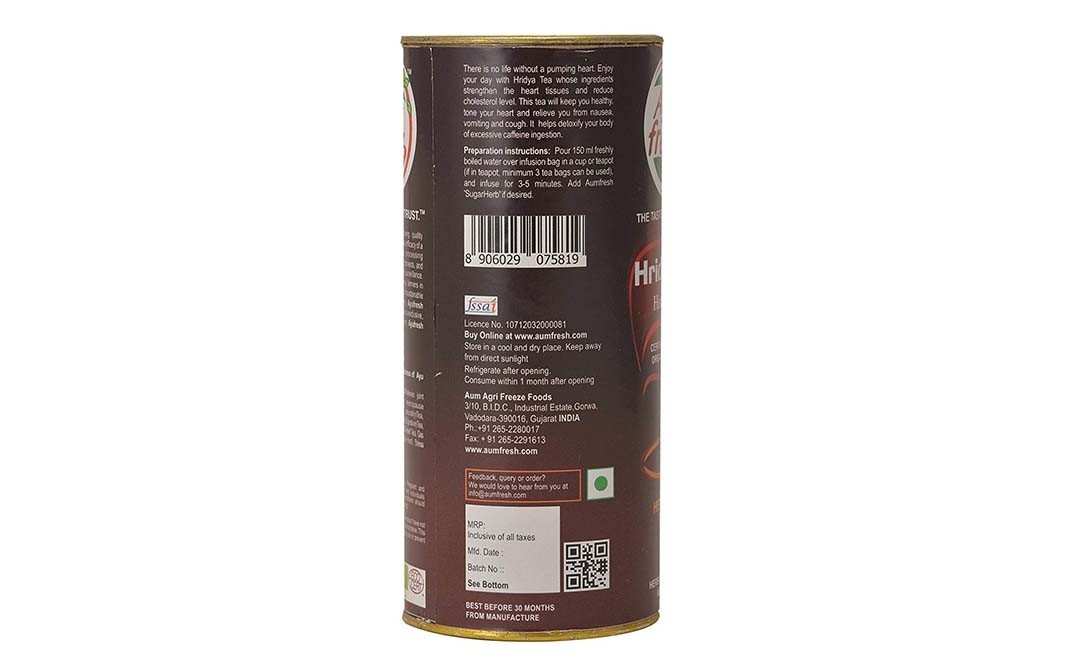 Ayu Fresh Hridya Tea, Heart Tonic   Container  50 grams